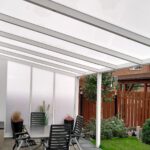 Terrassendach Alu und Seitenwand aus Polycarbonat Platte